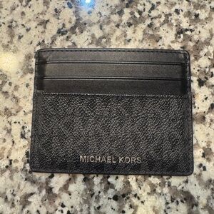 Michael Kors Textured Black Card Holder